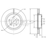 TOMEX Brakes Bremsscheibe
